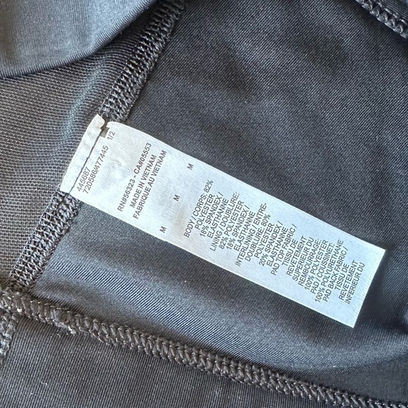 Nike Drifit Swoosh Run Divisions Medium support Sports Bra DD1101-010 Black Grey - Picture 9 of 13